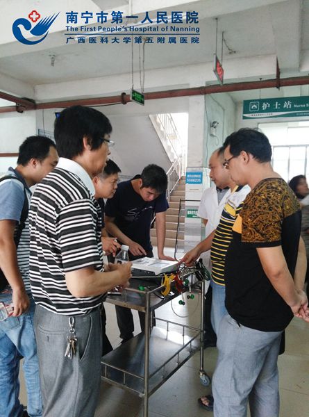 2017-6-8市一医院在南阳中心卫生院进行医联体心电远程诊断建设.jpg