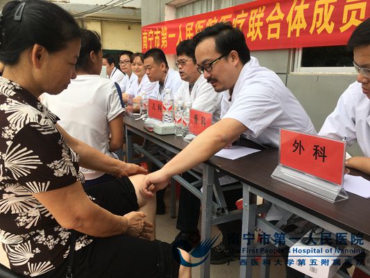 骨关节科毋强华医生为居民触诊.jpg