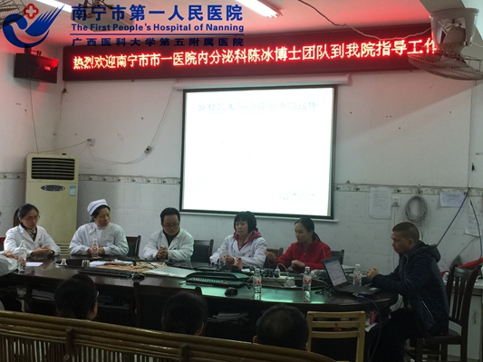 2.图为内分泌科陈冰主任在昆仑镇卫生院查房并指导点评.jpg