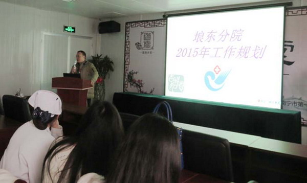 分院颜冰院长在进行2015年度计划分析说明.jpg